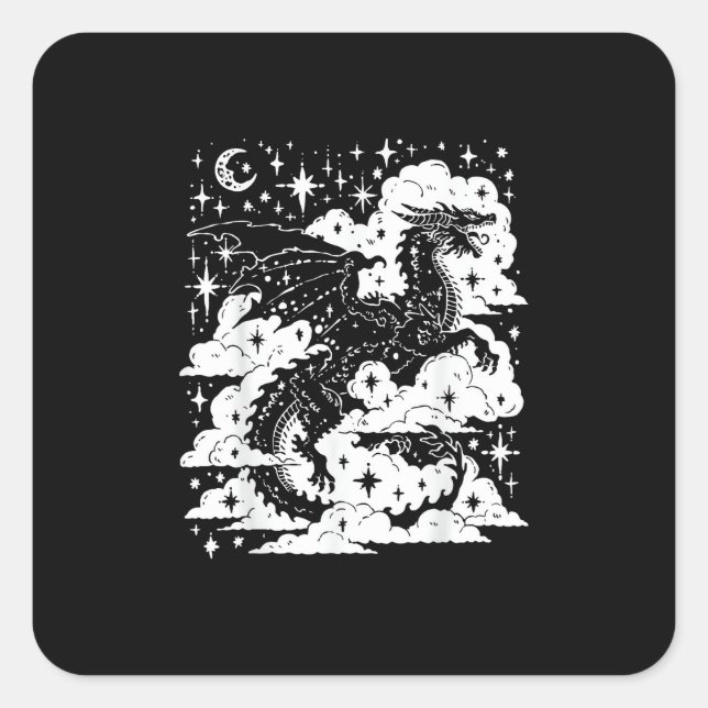 Akademie Fantasy Buchliebhaber Bookish Goblincore Quadratischer Aufkleber (Vorderseite)