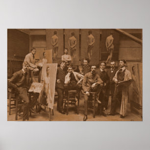 Akademie von Antwerpen 1907 Poster