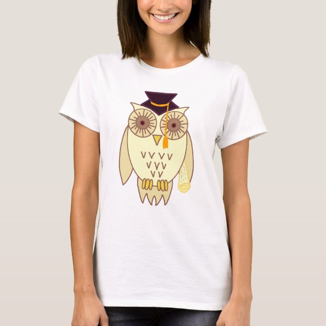 Akademische Eule T-Shirt (Vorderseite)