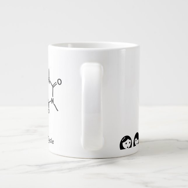 Akademische Finanzierungs-Zyklus-Tasse Jumbo-Tasse (Rückseite)