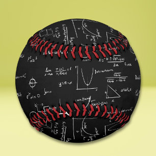 Akademische Schwarz-weiß handgeschriebene Mathemat Baseball