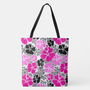 Akahai Hawaiian Hibiskus Tropical Floral Beach Bag Tasche