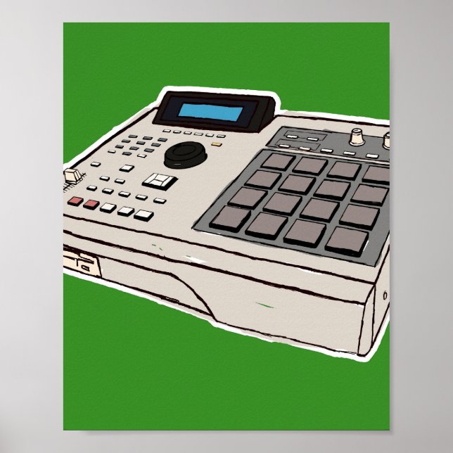 AKAI MPC 2000 POSTER (Vorne)