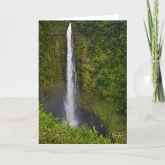 Akaka Falls, Hawaii-Notenkarte Dankeskarte
