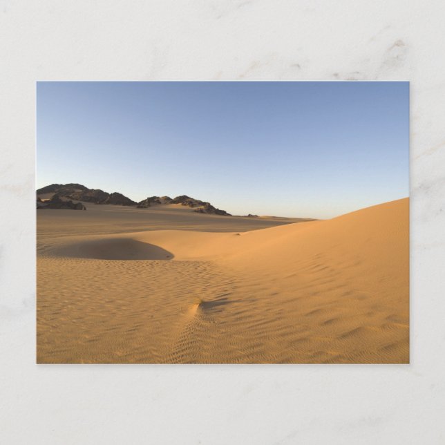 Akakus, Wüste der Sahara, Fezzan, Libyen. Postkarte (Vorderseite)