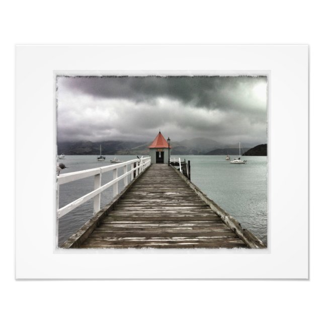 Akaroa Jetty Fotodruck (Vorne)