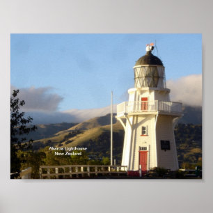Akaroa Lighthouse Poster