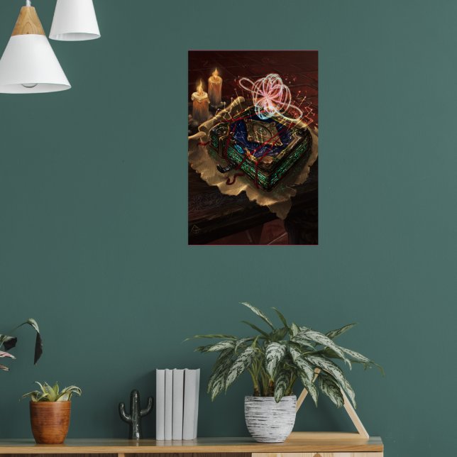 Akasha Codex - mystical esoteric fantasy art Poster (Wohnzimmer 1)
