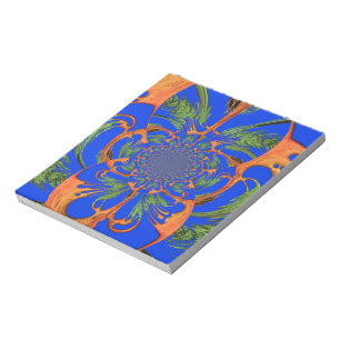 Akazienbaum-Kaleidoskop-Kunstprint Notizblock