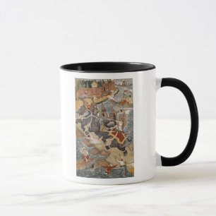 Akbar zähmt den wilden Elefanten, Hawa'i Tasse