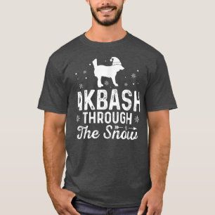 Akbash durch den Schnee Funny Weihnachten Neujahr T-Shirt
