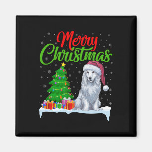 Akbash Hund Weihnachtsbaum Lichter Funny Xmas Akba Magnet