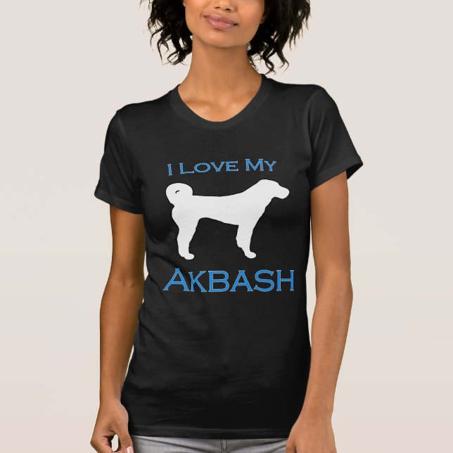 Akbash Liebe - Blau T-Shirt (Vorderseite)