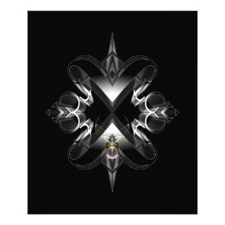 Akcenought Emblem On Black von Xzendor7 Fotodruck