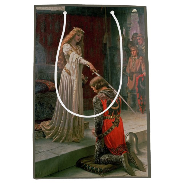 Akcolade (von Edmond Blair Leighton) Mittlere Geschenktüte (Vorderseite)