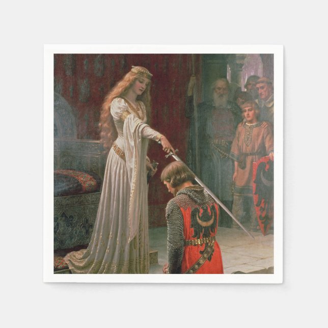 Akcolade (von Edmond Blair Leighton) Serviette (Vorderseite)