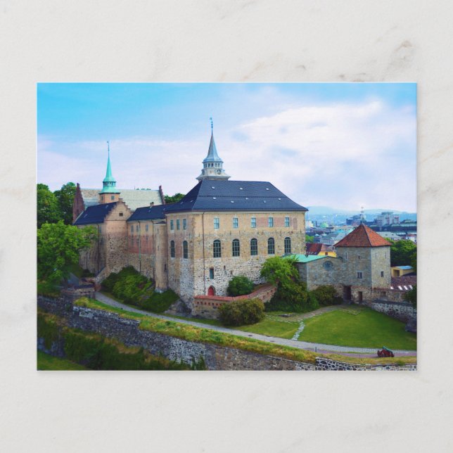 Akershus Castle in Olso, Norwegen Postkarte (Vorderseite)