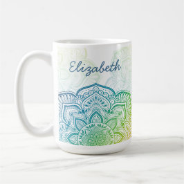 Aki Mandala 15 oz. Personalized Mug Kaffeetasse