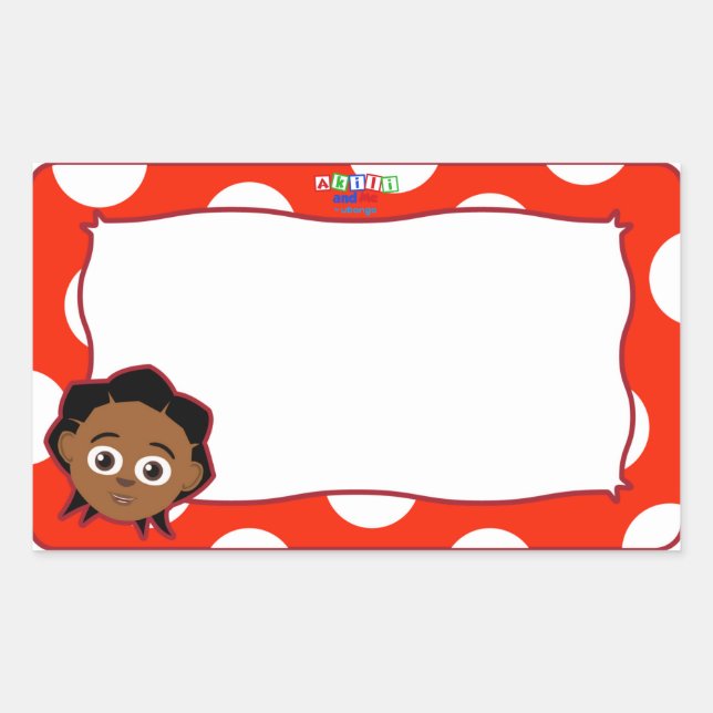 Akili Name Tag Sticker (Vorderseite)