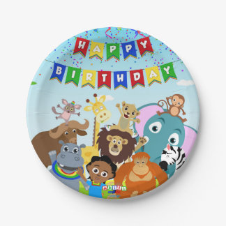 Akili und Friends Paper Plate 1 Pappteller