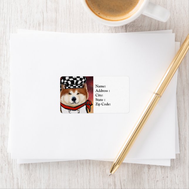 AKITA ADRESSAUFKLEBER (Insitu)