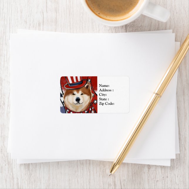 AKITA ADRESSAUFKLEBER (Insitu)