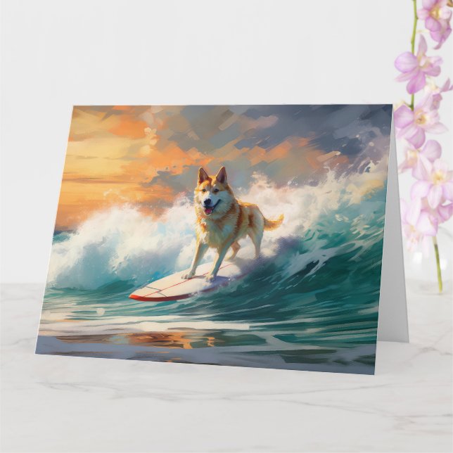 Akita Beach Surfgrafieren Karte (Orchidee)