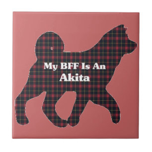 AKITA BESTE FREUNDIN FLIESE