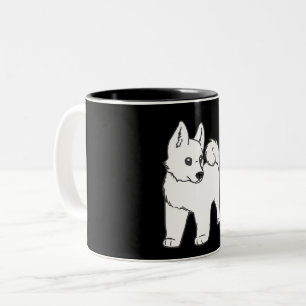 Akita Cartoon Zweifarbige Tasse