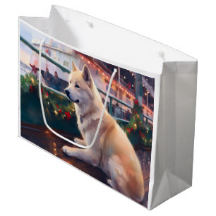 Akita Christmas Cruise: Pawsome Holiday Delight Große Geschenktüte