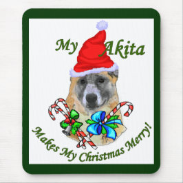 Akita Christmas Geschenke Mousepad