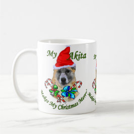 Akita Christmas Geschenke Zweifarbige Tasse