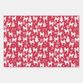 Akita Christmas Geschenkpapier Set