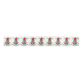 Akita Christmas Merry Ripsband