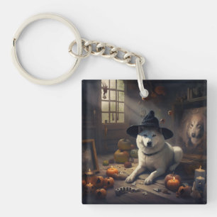 Akita Citrouilles Halloween effroi