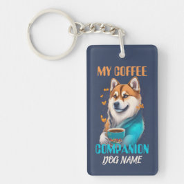 Akita Coffee Companion Funny Akita Eigentümer Schlüsselanhänger