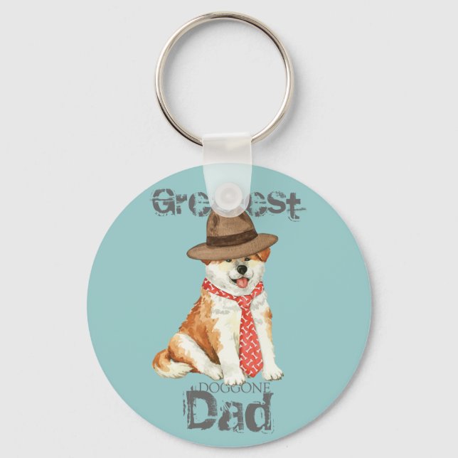 Akita Dad Schlüsselanhänger (Vorderseite)