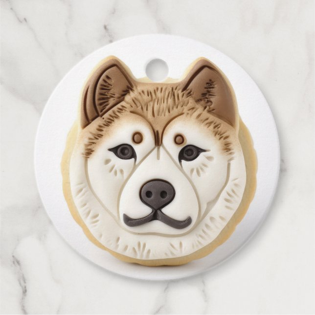 Akita Dog 3D Inspiriert Geschenkanhänger (Vorderseite)
