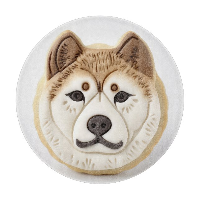 Akita Dog 3D Inspiriert Schneidebrett (Vorderseite)