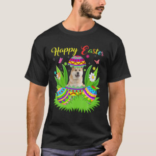 Akita Dog Lover Floral Osterei Funny Akita East T-Shirt