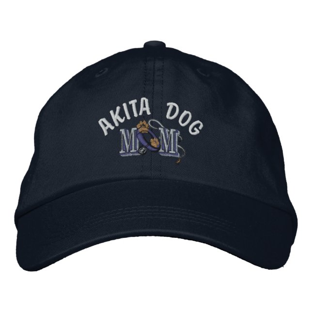 Akita Dog MAMA Bestickte Kappe (Vorderseite)