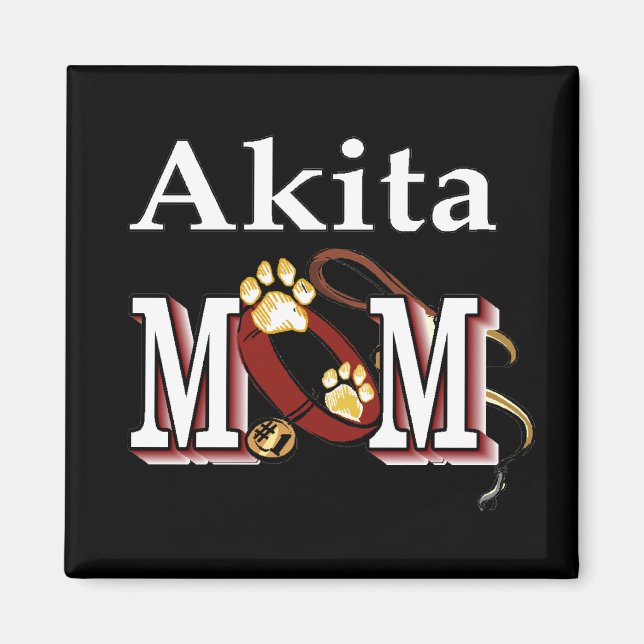 Akita Dog MAMA Magnet (Vorne)