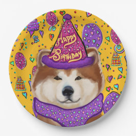 AKITA DOG PAPPTELLER
