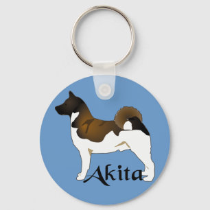 Akita, einzeln aufgeführt schlüsselanhänger