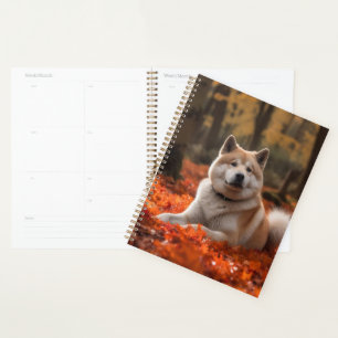 Akita en automne Feuilles automne s'inspire