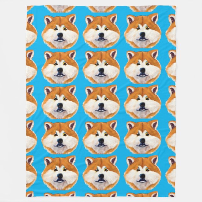 AKITA FLEECEDECKE (Vorderseite)