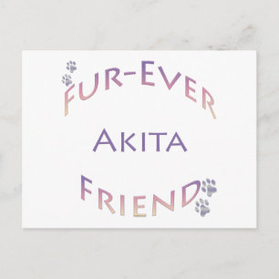 Akita Furever Postkarte
