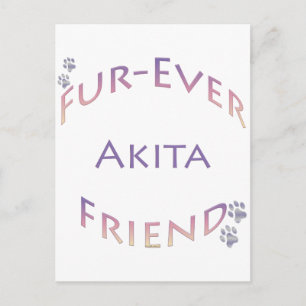 Akita Furever Postkarte