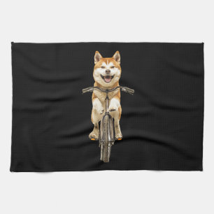 Akita geschirrtuch
