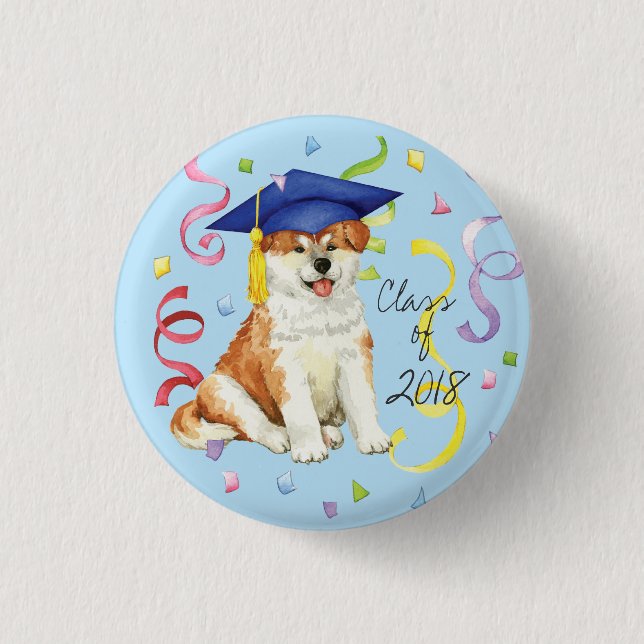 Akita Graduate Button (Vorderseite)